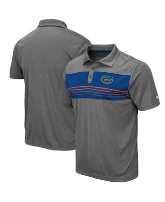 Men's Heather Charcoal Florida Gators Smithers Polo Shirt