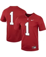 Men's Number 1 Cardinal Stanford Untouchable Football Jersey