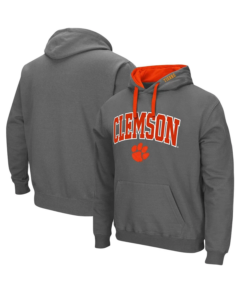 Colosseum Men's Clemson Tigers Big and Tall Arch Logo 2.0 Pullover Hoodie