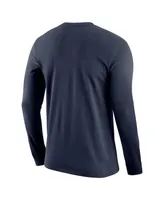 Men's Navy Ole Miss Rebels Team Lockup 2-Hit Long Sleeve T-shirt