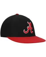 Men's Black and Crimson Alabama Tide Team Color Two-Tone Fitted Hat