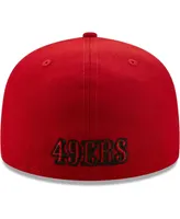 Men's Scarlet San Francisco 49ers Team Omaha 59FIFTY Fitted Hat