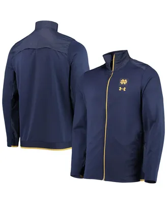 Men's Navy Notre Dame Fighting Irish 2021 Sideline Command Full-Zip Jacket