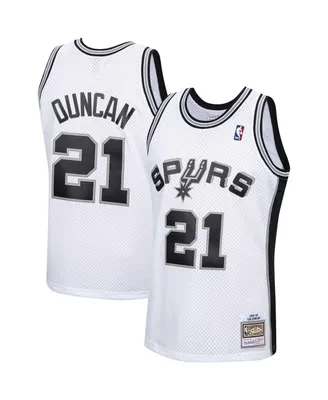 Men's Tim Duncan White San Antonio Spurs 1998-99 Hardwood Classics Swingman Jersey