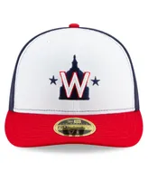 Men's White and Navy Washington Nationals Alternate 2020 Authentic Collection On-Field Low Profile Fitted Hat