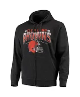 Men's Charcoal Cleveland Browns Perfect Season Full-Zip Hoodie