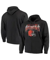 Men's Charcoal Cleveland Browns Perfect Season Full-Zip Hoodie