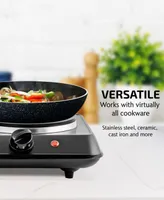 Ovente Countertop Electric Double Burner with Adjustable Temperature Control