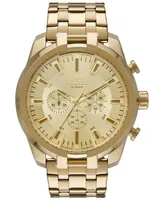 Diesel Men's Chronograph Split Gold-Tone Stainless Steel Bracelet Watch 51mm