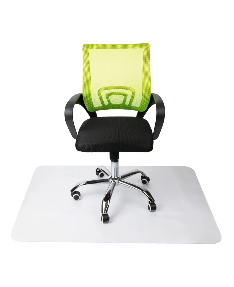 Mind Reader Floor Protection Mat, Office Pad for Rolling Chairs, Rectangular Shape, Designed for Hard Surfaces Only