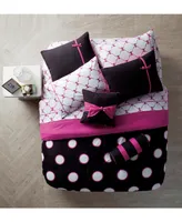 Vcny Home Sophie Polka Dot Bed in a Bag Piece Comforter Set