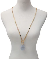 T Tahari Women's One Strand Pendent Necklace - Gold