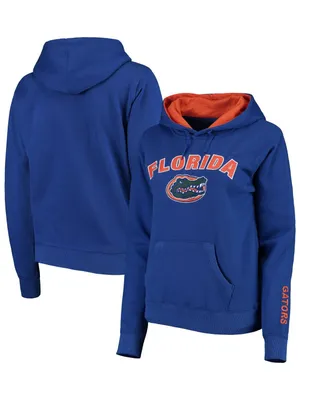 Women's Royal Florida Gators Arch and Logo 1 Pullover Hoodie