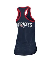 Women's Navy New England Patriots Tater Tank Top