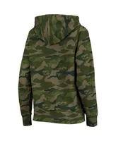 Women's Camo Green Bay Packers Raglan Full-Zip Hoodie