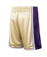 Men's Kobe Bryant Gold-Tone Los Angeles Lakers Hall of Fame Class 2020 Authentic Hardwood Classics Shorts - Gold