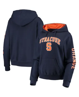 Women's Navy Syracuse Orange Loud and Proud Pullover Hoodie