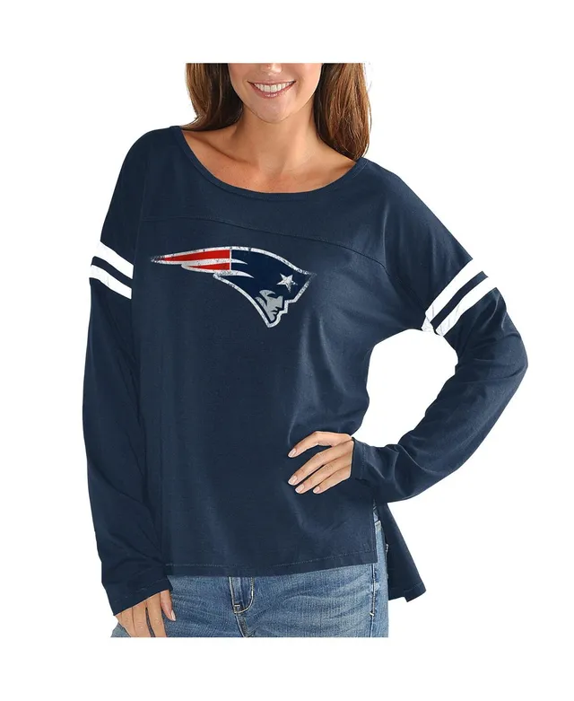 Lids Chicago Bears Touch Women's Plus Free Agent Long Sleeve T-Shirt - Navy