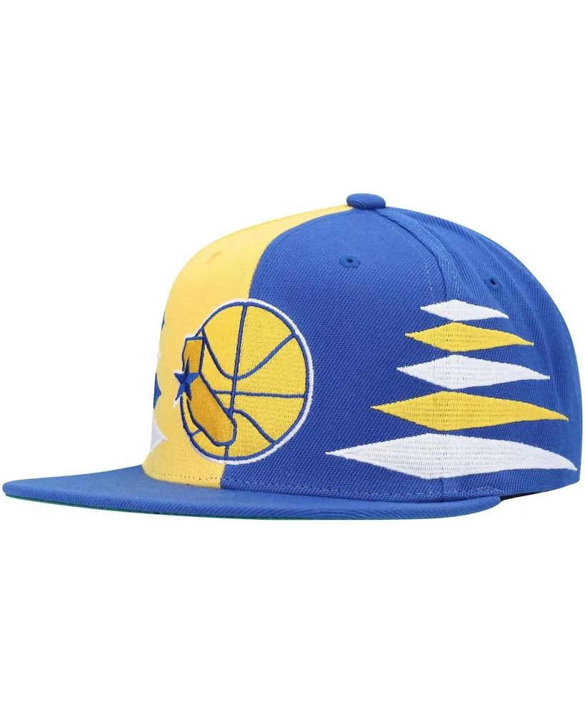 GOLDEN STATE WARRIORS CITY DOUBLE FRONT LOGO SNAPBACK HAT (ROYAL BLUE)