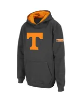 Big Boys Charcoal Tennessee Volunteers Logo Pullover Hoodie