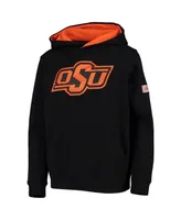 Big Boys Black Oklahoma State Cowboys Big Logo Pullover Hoodie