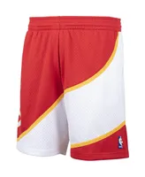 Men's Red Atlanta Hawks Hardwood Classics Swingman Shorts