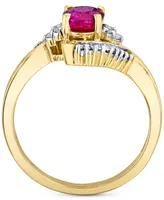 Ruby (1 ct. t.w.) & Diamond (1/5 ct. t.w.) Ring in 10k Gold