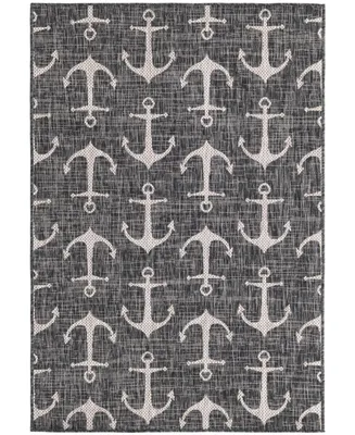 Bayshore Home Outdoor Shore Ahoy 7'10" x 11' Area Rug