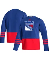 Men's Adidas Royal New York Rangers Logo Aeroready Pullover Sweater