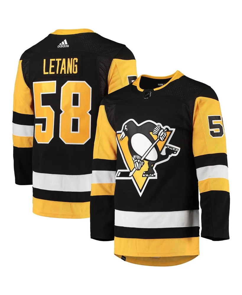 58 Letang - Adidas NHL Embroidered Penguins Jersey with Strap