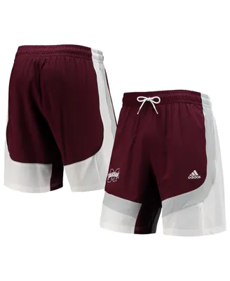 Men's Adidas Maroon Mississippi State Bulldogs Swingman Basketball Aeroready Shorts