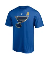 Men's Fanatics Keith Tkachuk Blue St. Louis Blues Authentic Stack Retired Player NickName and Number T-shirt