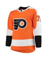 Men's adidas Carter Hart Orange Philadelphia Flyers Home Authentic Pro Player Jersey