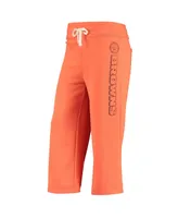 Women's Junk Food Orange Cleveland Browns Cropped Pants