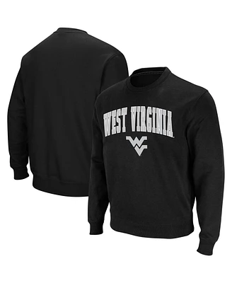 Colosseum Men's West Virginia Mountaineers Arch and Logo Crew Neck Sweatshirt