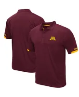 Men's Colosseum Maroon Minnesota Golden Gophers Logo Santry Polo Shirt