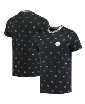 Men's Tommy Hilfiger Black Pittsburgh Steelers Essential Pocket T-shirt