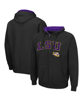 Colosseum Men's Lsu Tigers Arch Logo 3.0 Full-Zip Hoodie