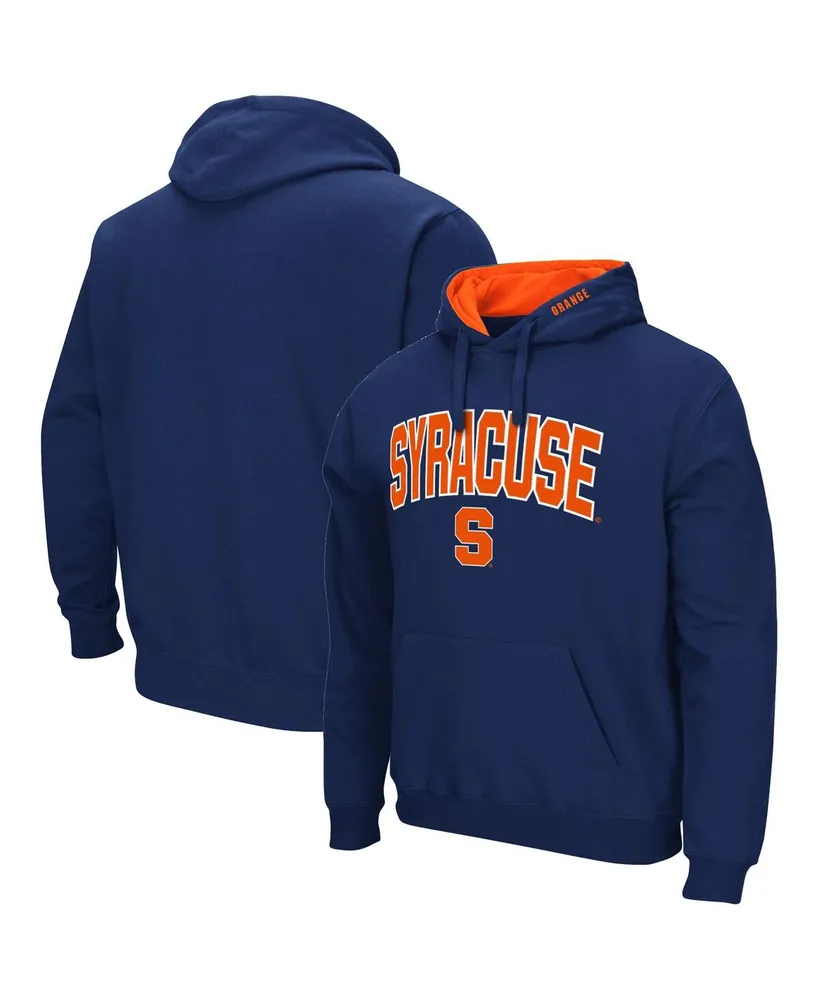 Men's Colosseum Navy Syracuse Orange Arch and Logo 3.0 Pullover Hoodie