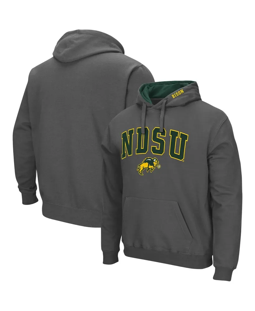 Men's Colosseum Ndsu Bison Arch and Logo Pullover Hoodie