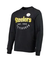 Men's Tommy Hilfiger Black Pittsburgh Steelers Peter Long Sleeve T-shirt