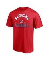Men's Fanatics Red Washington Nationals Hometown Logo T-shirt