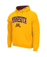 Men's Colosseum Gold Minnesota Golden Gophers Arch and Logo 3.0 Pullover Hoodie