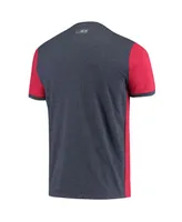 Men's Msx by Michael Strahan Red, Navy New England Patriots Mesh Back T-shirt