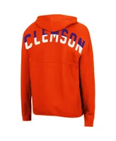 Women's Colosseum Orange Clemson Tigers 2-Hit Full-Zip Hoodie