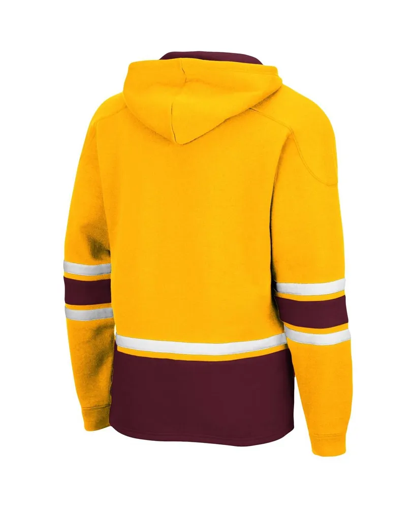 Men's Colosseum Gold Arizona State Sun Devils Lace Up 3.0 Pullover Hoodie