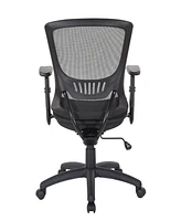 Mesh Screen Seat and Back Manager's Chair with Height Adjustable Arms