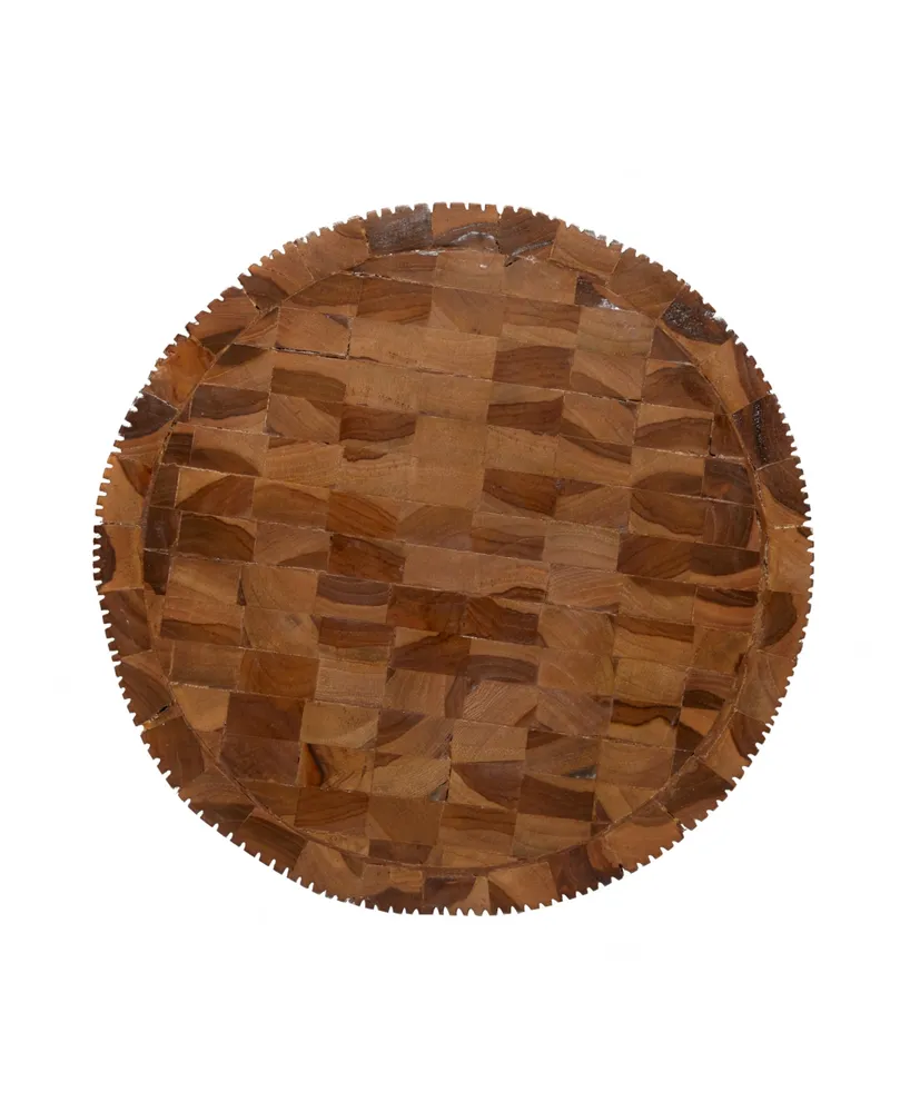 Teak Wood Contemporary Stool