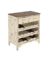 Farmhouse Wood Wine Storage