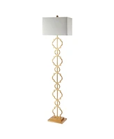 Selina Iron Ogee Trellis Modern Led Floor Lamp